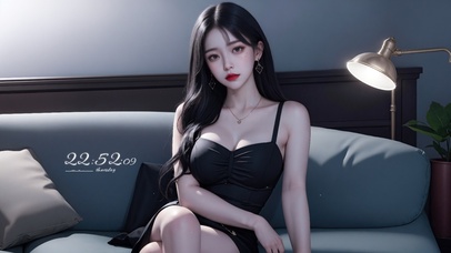 4K长发纯欲居家美女