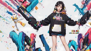 彩绘少女