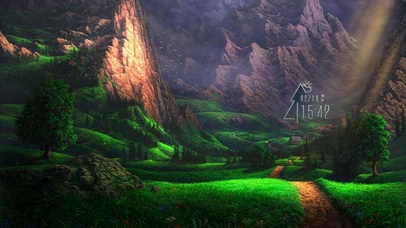 唯美治愈山谷小村庄