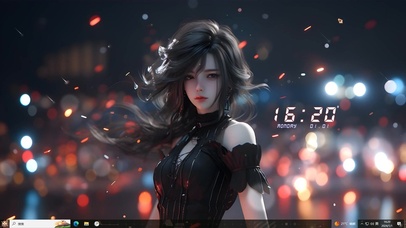 4K纯欲系长发美女