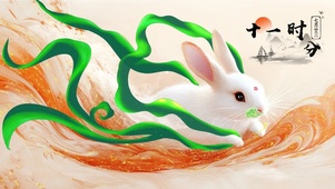 敦煌飞天小兔