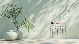 护眼竹叶景色