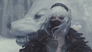 雪狼女孩