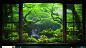 绿色护眼森林
