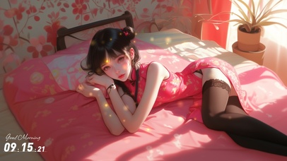 她的眼神透彻如一潭深水