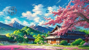 樱花村落