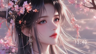古风樱花美女