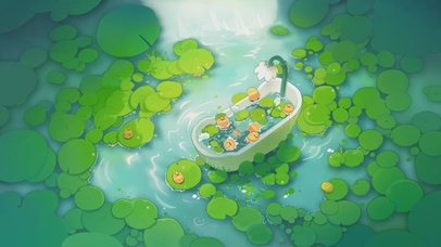 治愈系动态壁纸-小荷翻