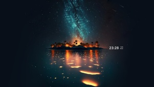 荧光海 极光夜