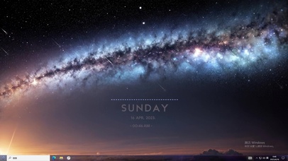 4k次元裂缝星空唯美夕阳流星雨