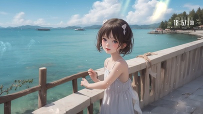 小清新夏日女孩