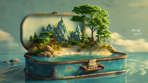 白云湖水小沙丘