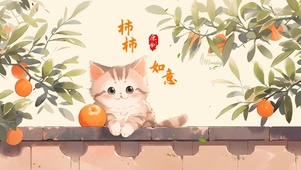 4K柿柿如意贺新春