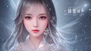 清纯雪灵少女