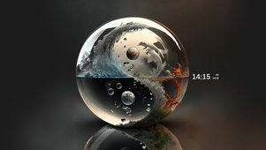 水晶太极鱼