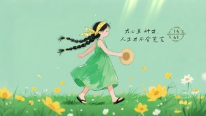 清新草帽女孩