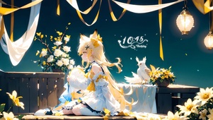 梦话繁花狐耳少女