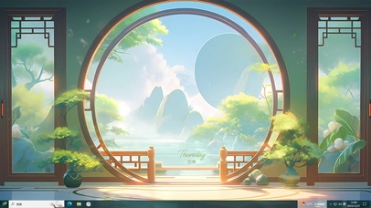 山水绿林春意盎然