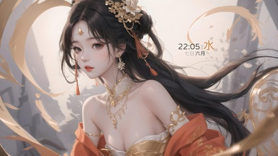 4K清纯气质国风古风汉服女孩