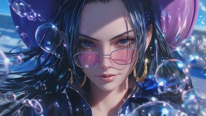 AI生成眼镜女孩