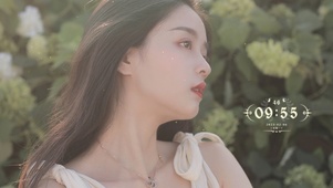小清新温柔女孩侧脸
