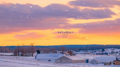 治愈唯美日式雪景小镇 