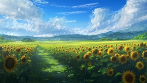 治愈 向日葵花海