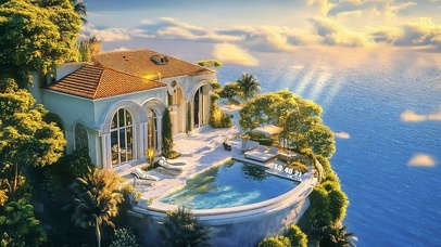 治愈海边山顶别墅