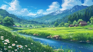 宁静乡村美景