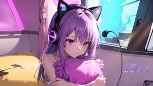 慵懒居家少女