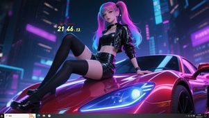 车上少女