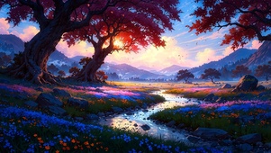 夕阳红树林