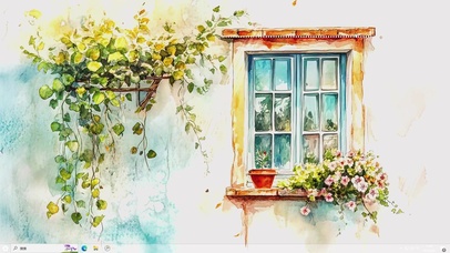 水彩AI简约壁纸-桌面主题