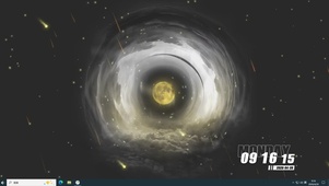 月球旋转桌面主题