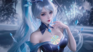可爱琴女