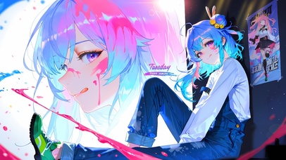 可爱电竞少女