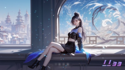 她的容颜如桃花般娇美