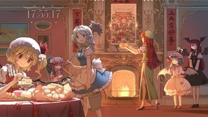 喜庆的少女之家