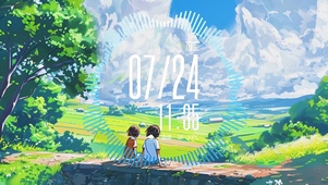 4K夏日坐在桥上的他们