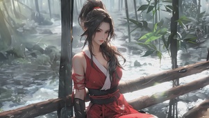 4k 清纯国风美女