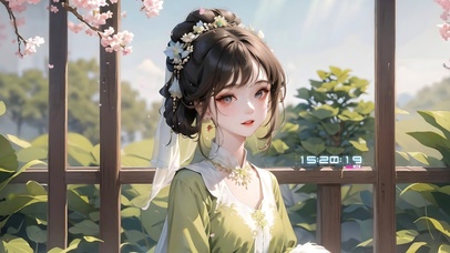 4k可爱森林系女孩