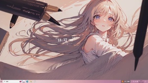 笔下少女