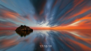 梦幻黄昏海景