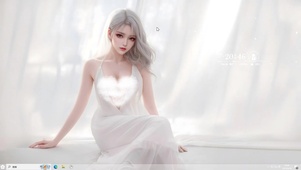 白色吊带裙少女