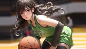 蓝球女孩
