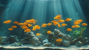 水族馆游鱼