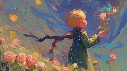 4K 小王子与玫瑰