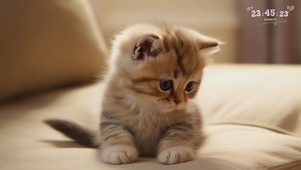 沙发上的可爱猫咪