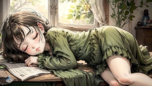 熟睡的小女孩