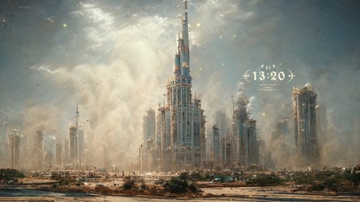 唯美治愈云雾城市